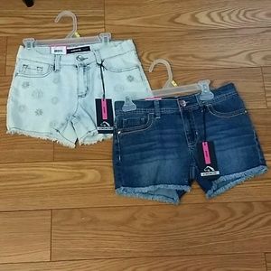 2 pair Jordache girls shorts Size 10